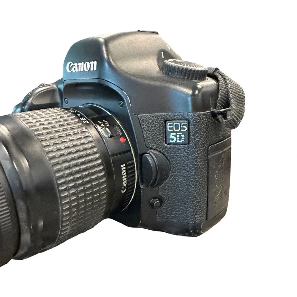 Canon EOS 5D Digital SLR Camera EF 28-80mm Lens Bundle Bag Filters Manual